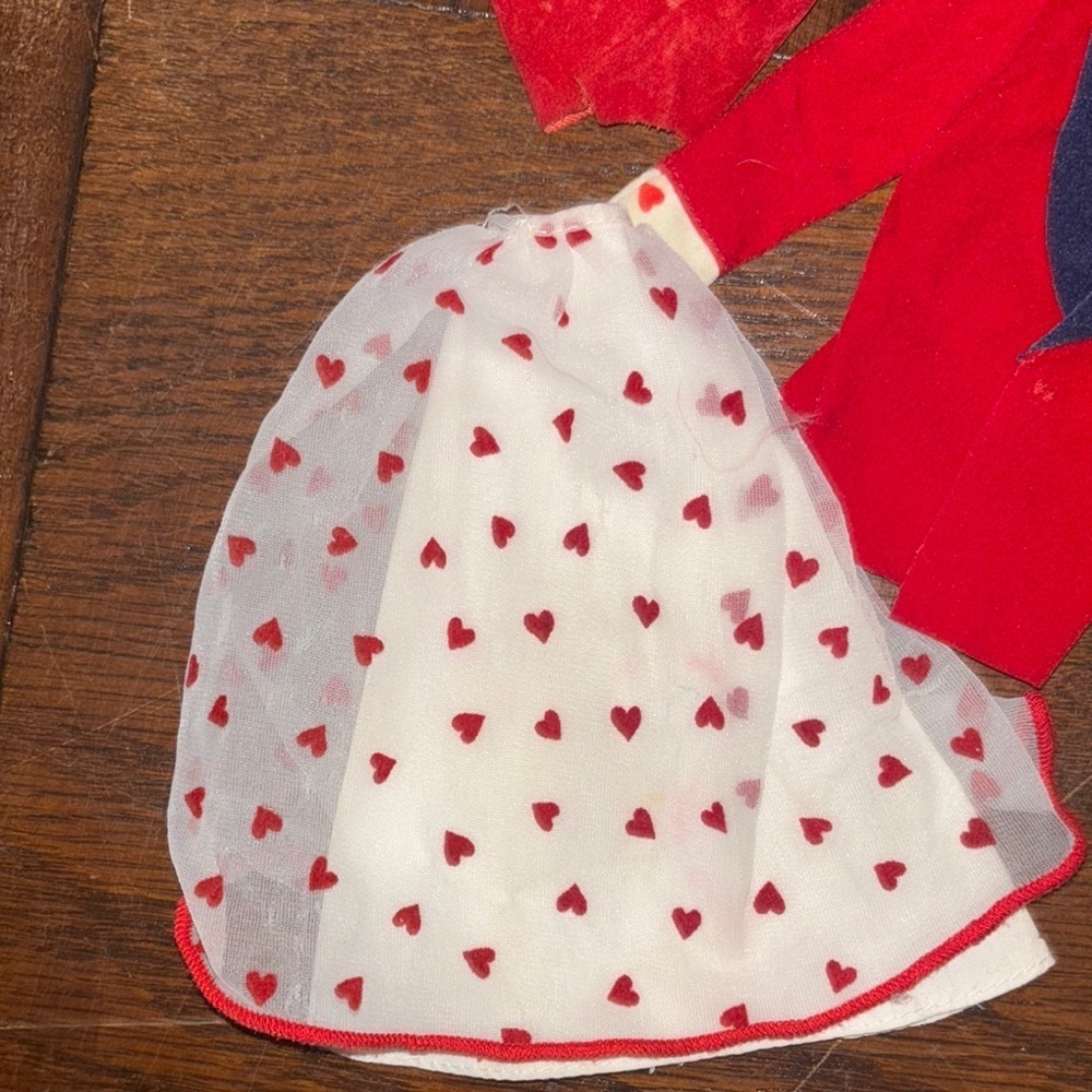 1983 Barbie Doll Loving You Heart clothes Outfit Top/Skirt Dress  Ken tux coat - Picture 3 of 6